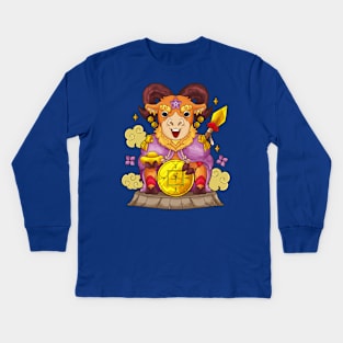 Sheep Chinese Zodiac Kids Long Sleeve T-Shirt